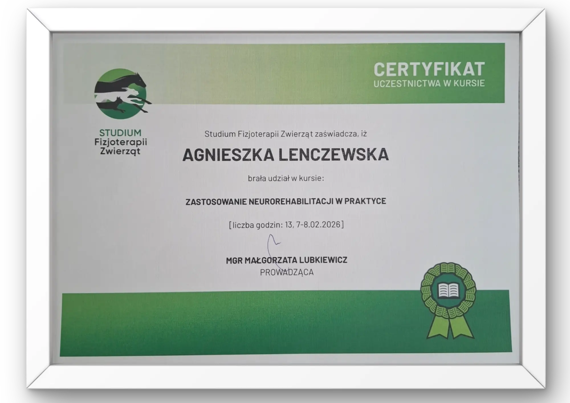 fizjoterapeuta psów i kotów Suwałki